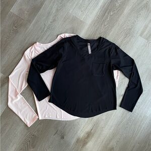 2 Long-Sleeve Active Shirts